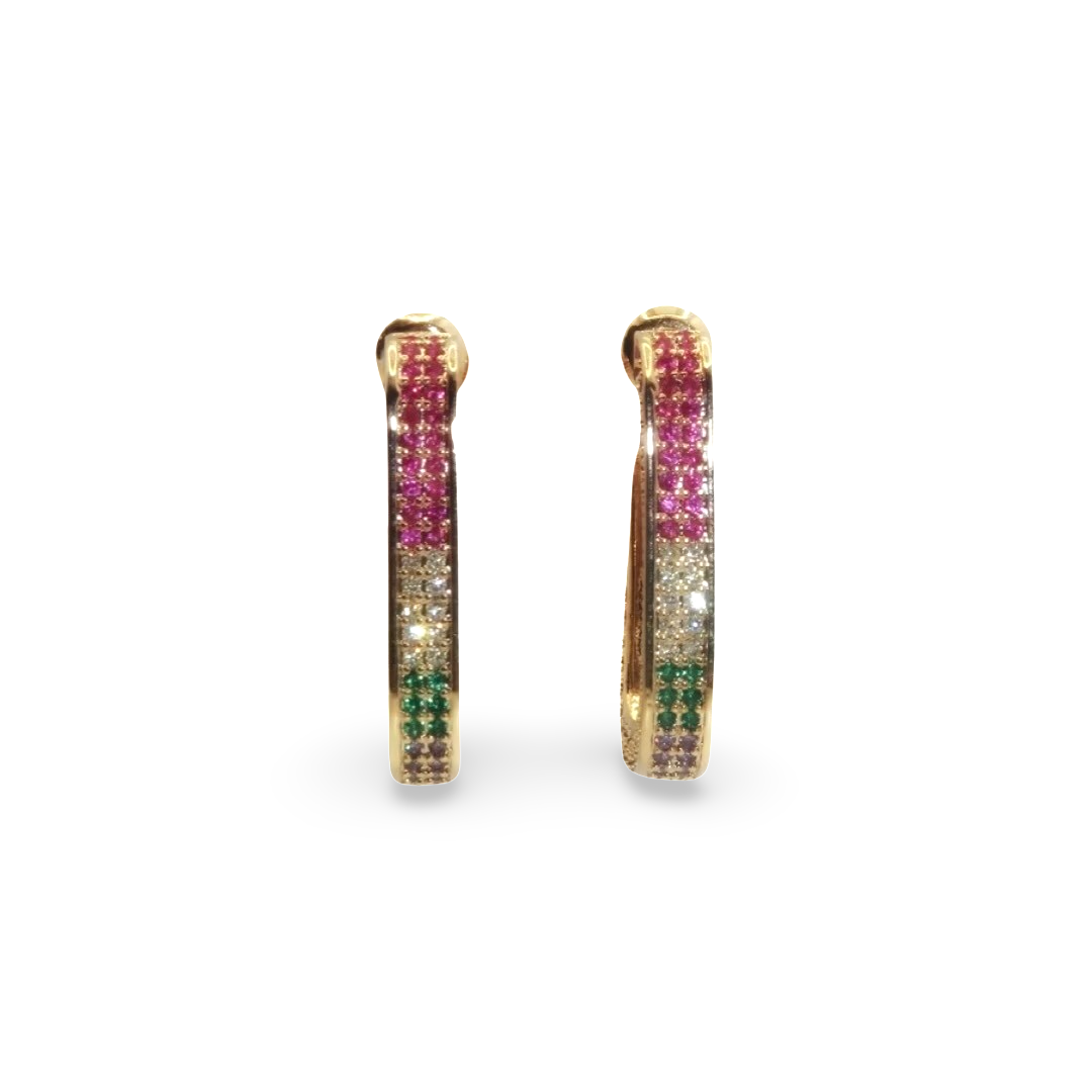 Boucles d’oreilles Luna multicolor