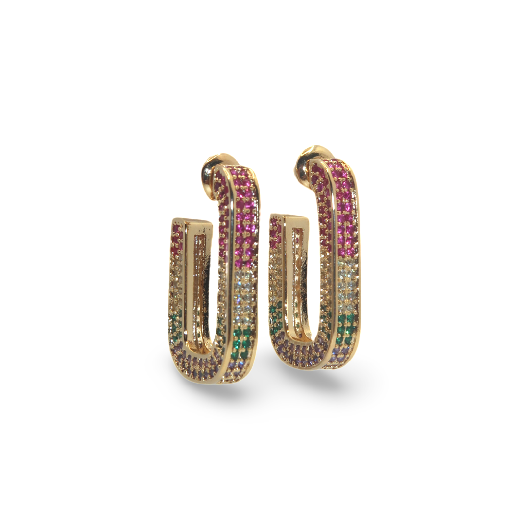 Boucles d’oreilles Luna multicolor