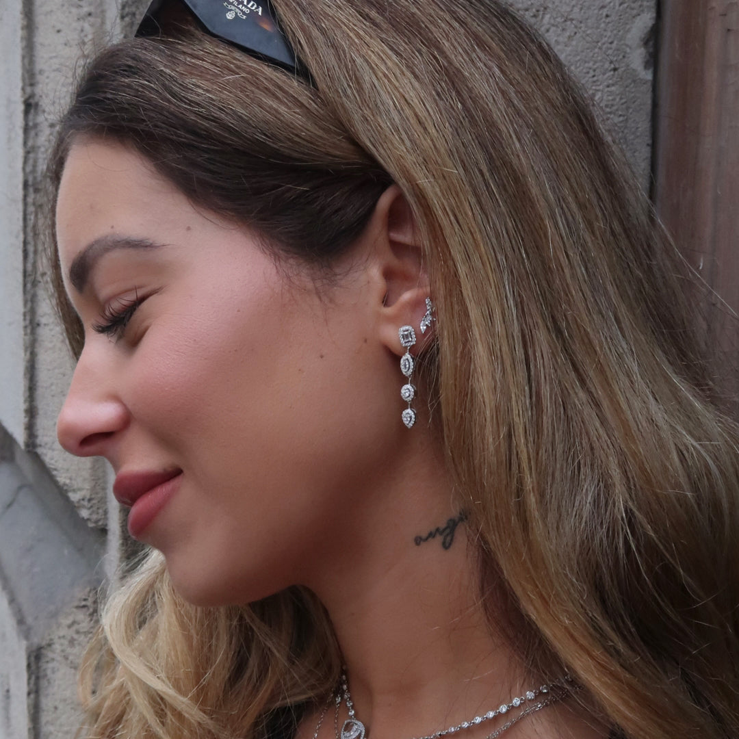 Boucles d’oreilles Serena silver