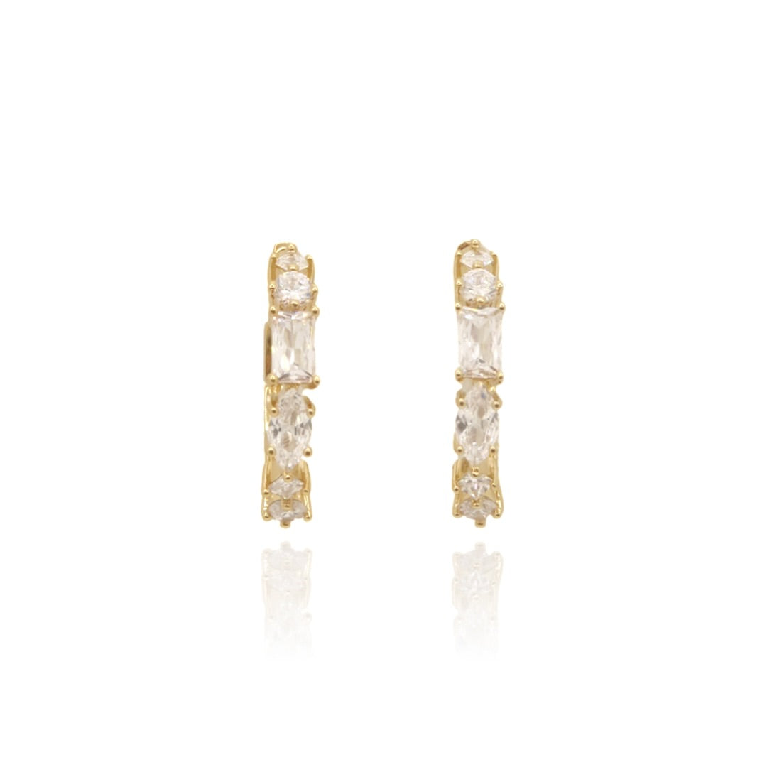 Boucles d’oreilles créole Lime gold