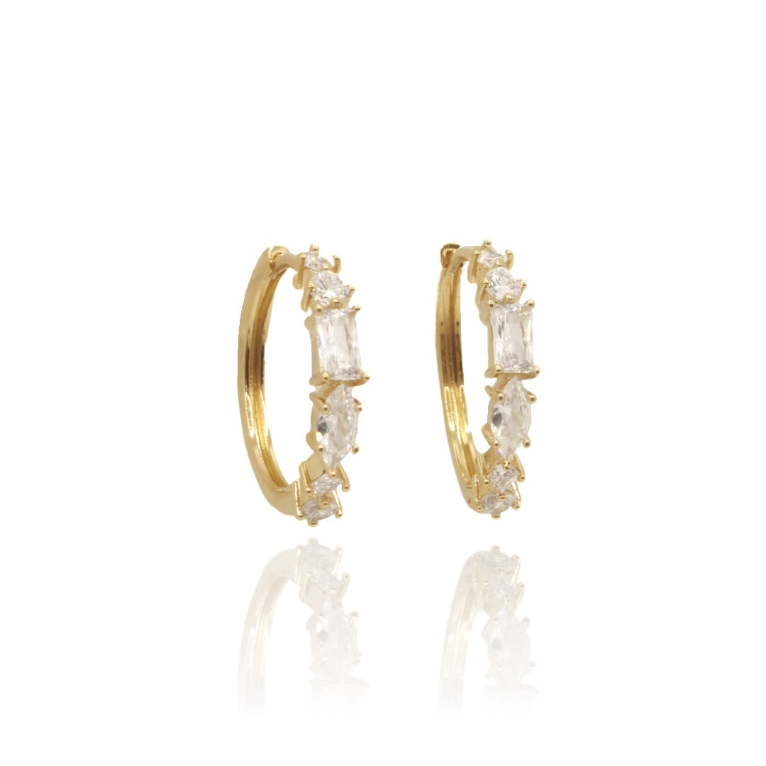 Boucles d’oreilles créole Lime gold