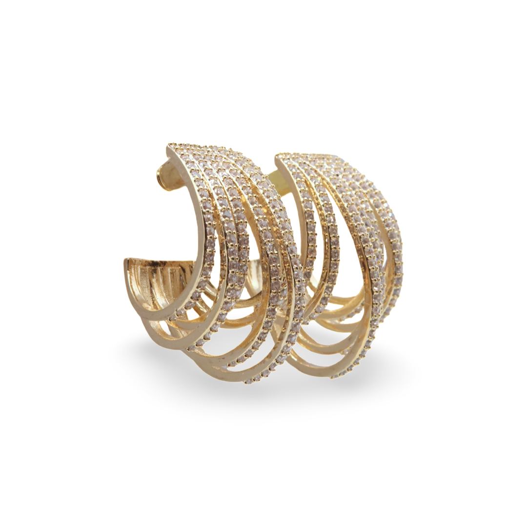 Boucles d’oreilles Amber gold