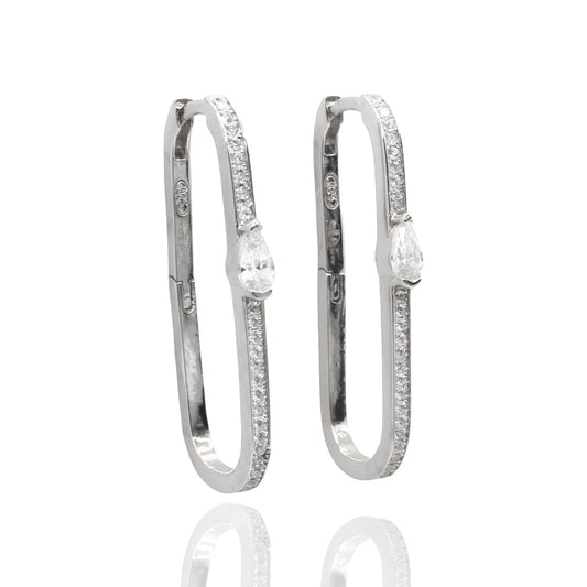 Boucles d’oreilles Daya silver