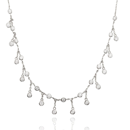 Collier Choker Zeina silver