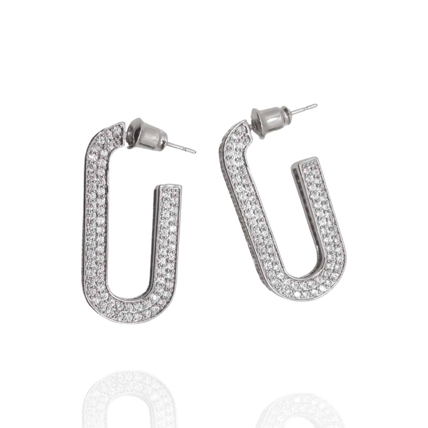 Boucle d’oreilles Luna silver
