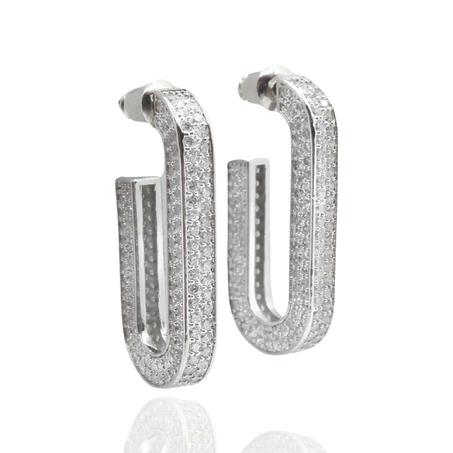 Boucle d’oreilles Luna silver
