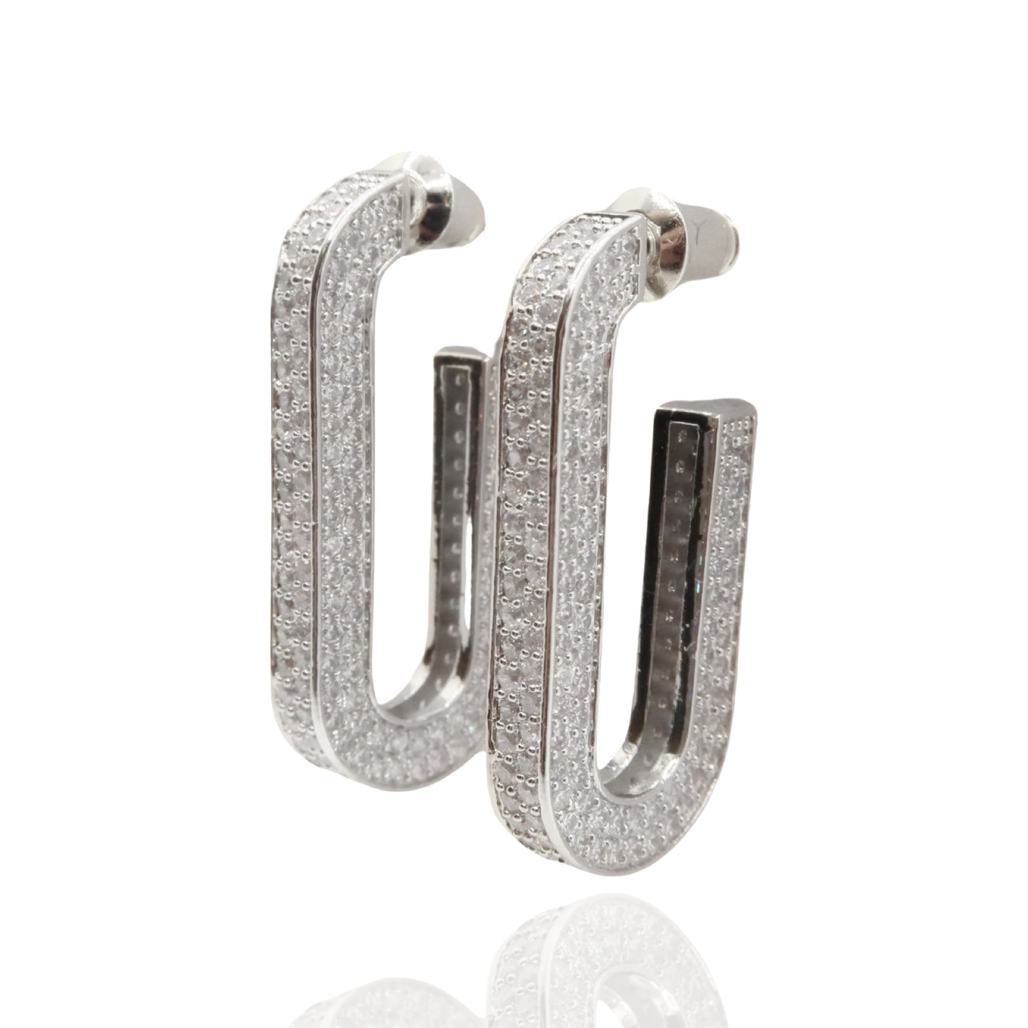 Boucle d’oreilles Luna silver
