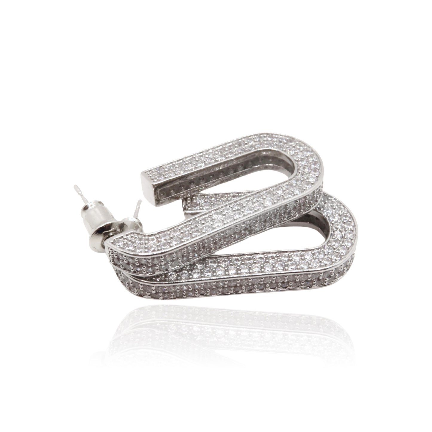 Boucle d’oreilles Luna silver
