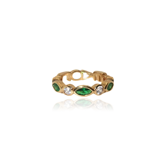 Bague Gil green