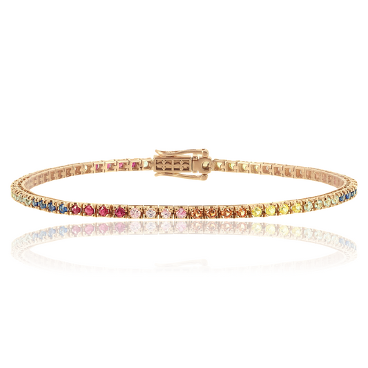 Bracelet rivière Nash multicolor gold