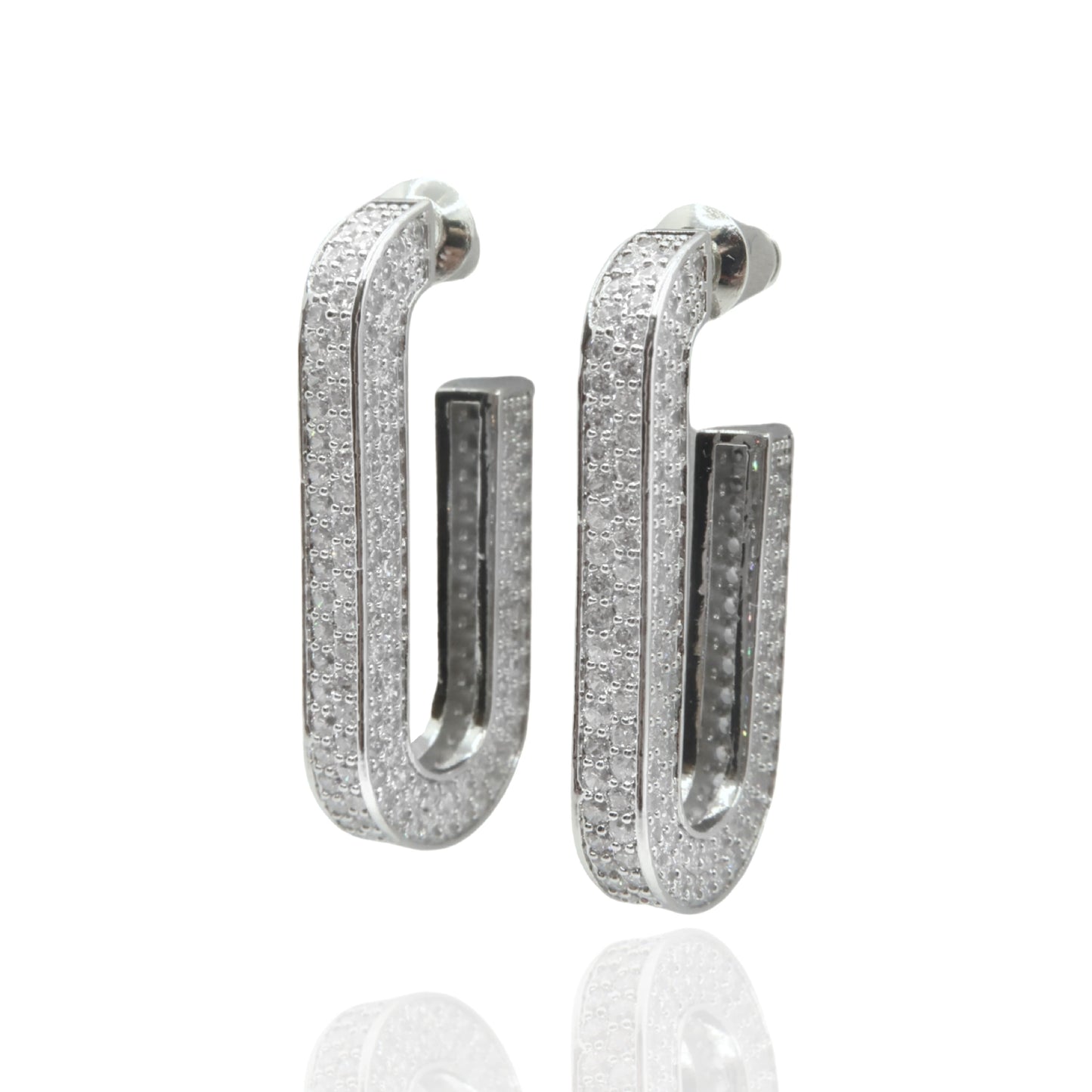 Boucle d’oreilles Luna silver